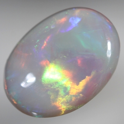 SOLID SEMI BLACK OPAL Bright chasing rolling flashes 